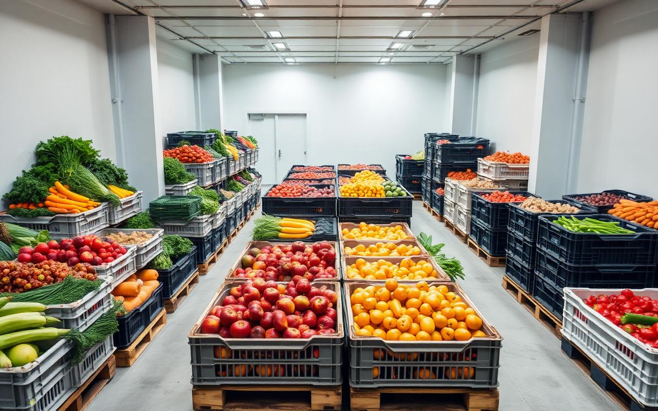 Packaged food logistics operations